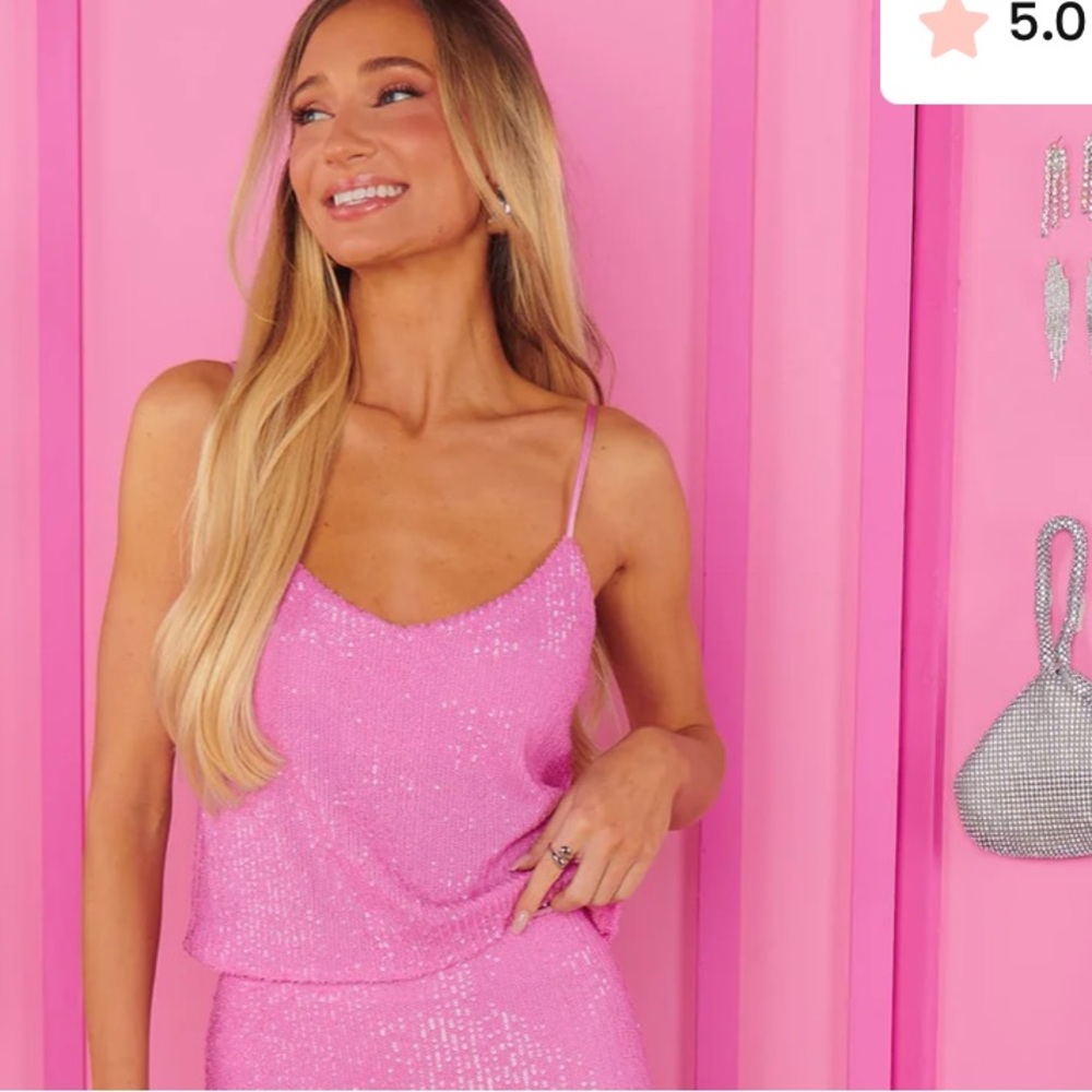 Show Me Your MuMu Pink Slip Tank Top Set - Picture 4 of 5
